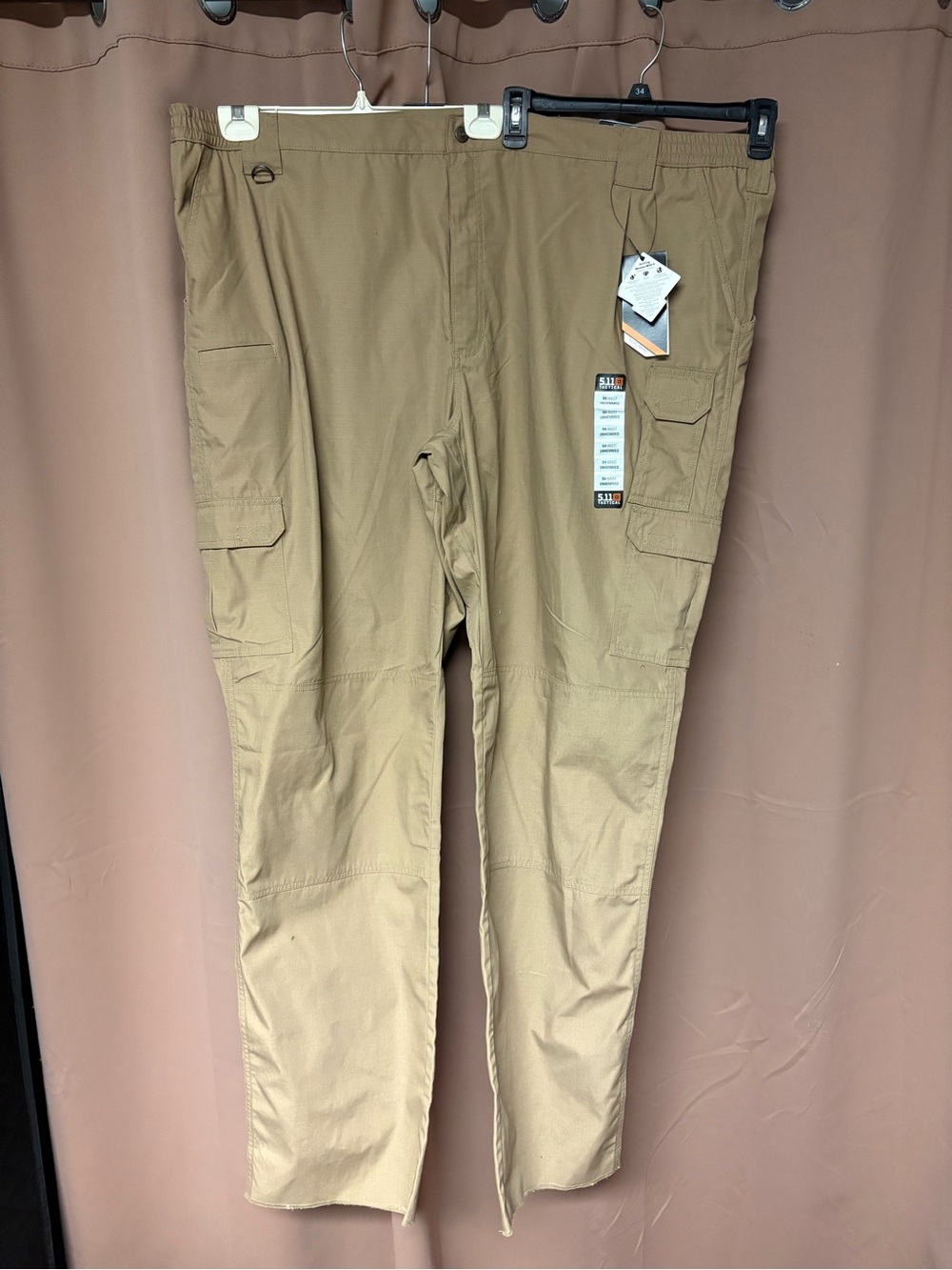 5.11 Tactical Size 54 Unhemmed Mens Taclite ProPerformance Pants, Teflon- NWT